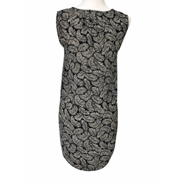 H&M Tropical Leaf Peacock Feather Pattern Print Tunic Tank Top | Size 2 - Picture 4 of 10